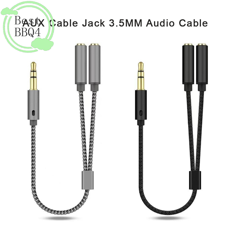 Earphone Splitter Jack - (BBQ4)AUX Kablo Jakı 3.5MM Ses Kablosu
