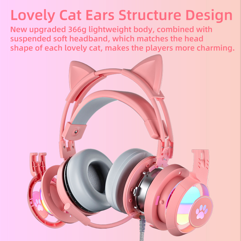 Gaming Headset Rgb - PC, PS4, PS5, Dizüstü Bilgisayarlar için