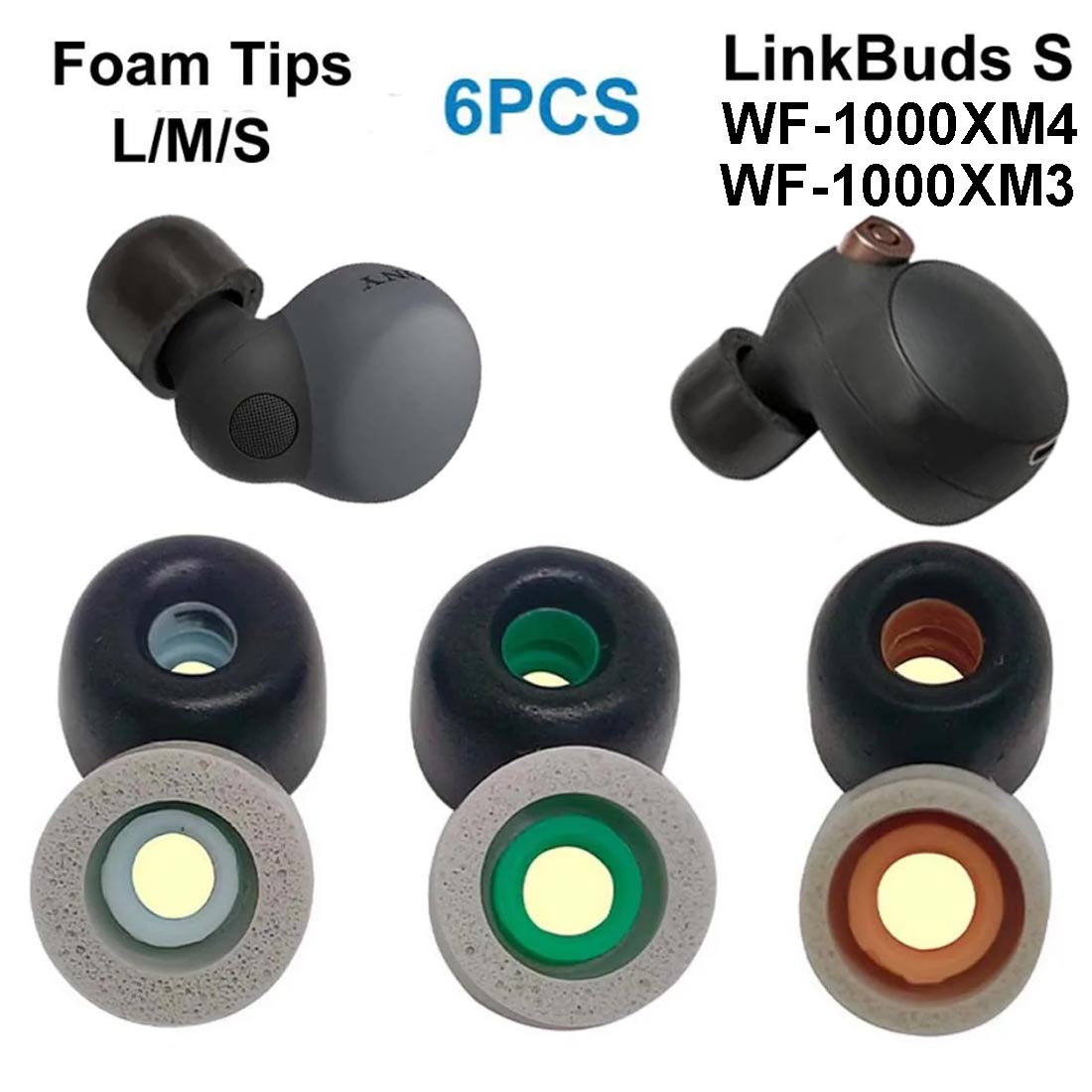 Sony LinkBuds S WF-1000XM4 WF- - Earphone Foam Tip incelemesi ve fiyatı